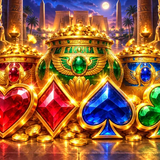 3 Luxor Pots: Hold and Win cover art with Egyptian card symbols